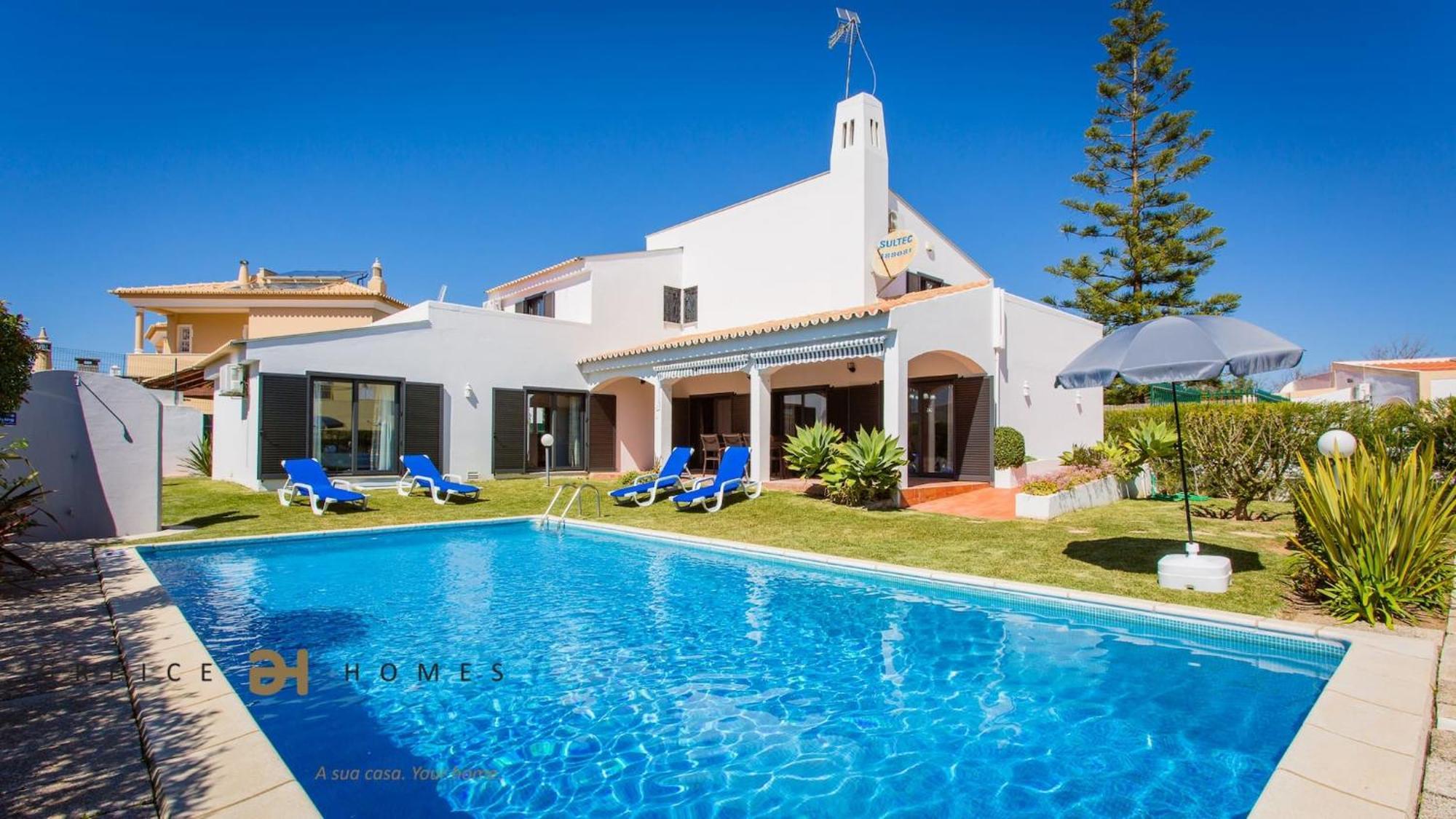 Greice Homes-650 Meters From The Beach, 4 Bedrooms Villa For Holidays In Vilamoura-Quarteira Eksteriør bilde